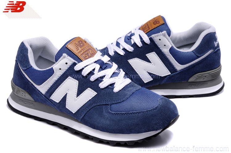 new balance bleu blanche